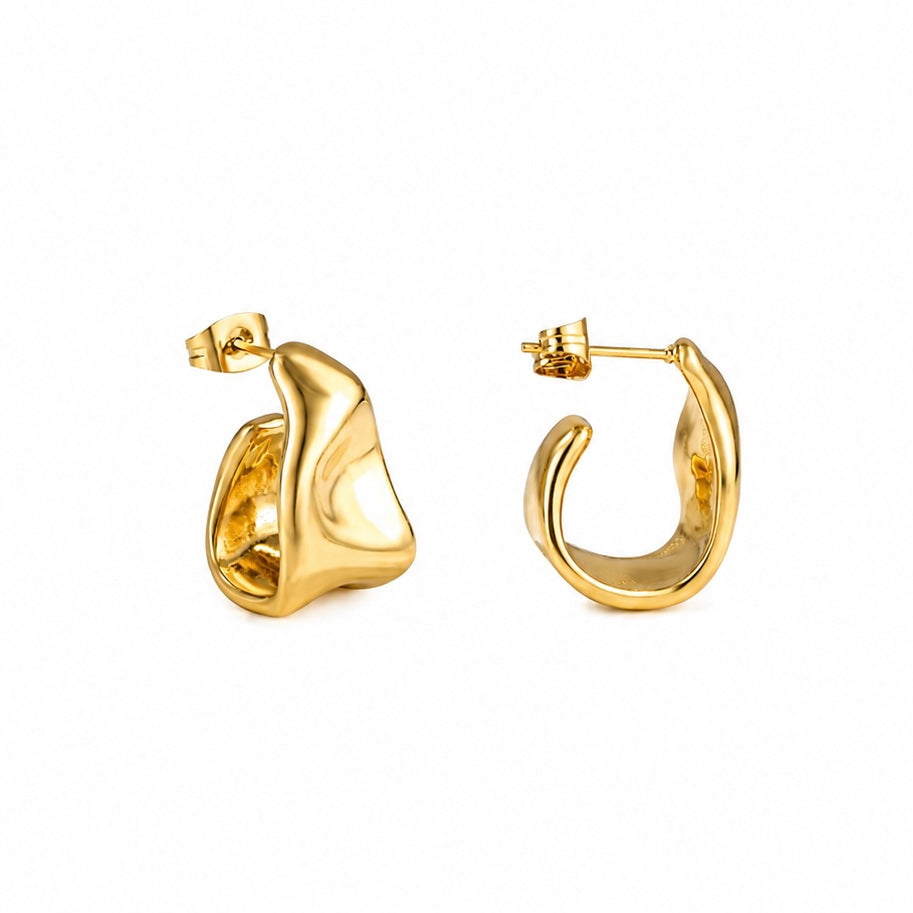 The Gold Elyra Hoops