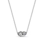 The Silver Soul Duo Celestial Heart Necklace