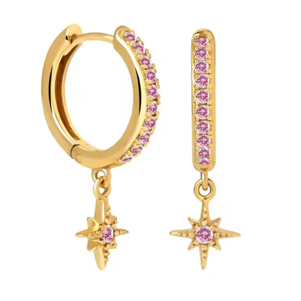 The Gold Baby Pink Bria Star Huggies