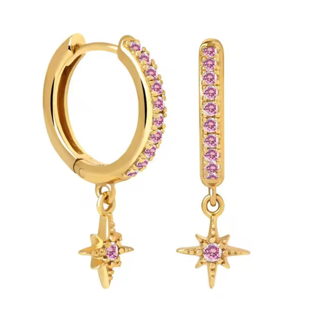 The Gold Baby Pink Bria Star Huggies