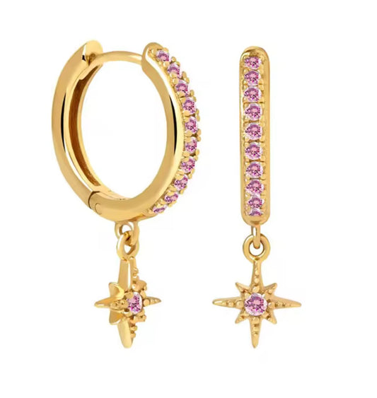 The Gold Baby Pink Bria Star Huggies