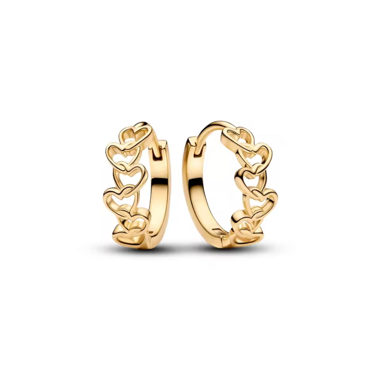 The Gold Heart Trail Hoops