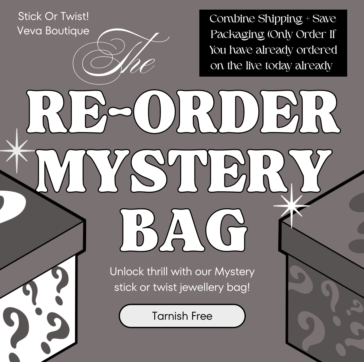 The Re-Order Mystery Bag (For Combined Shipping Only – Must Have Paid Shipping Already)