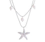 The Silver Salty Staycation Starfish Charm Necklace