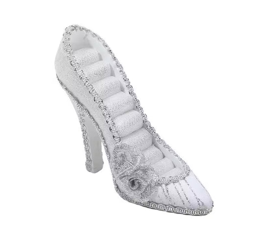 The Silver Cinderella Slipper Ring Holder -