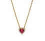 The Gold Limited Edition Valentines Red Heart Pendant Necklace