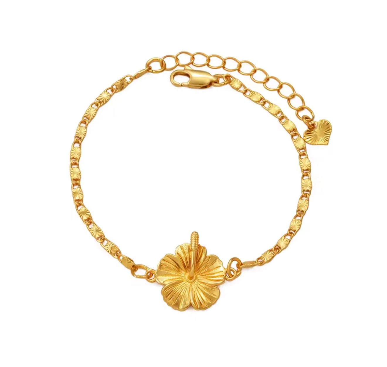 The Gold Hawaii Hibiscus Anklet