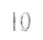 The Silver Sparkling V’eva Hoops