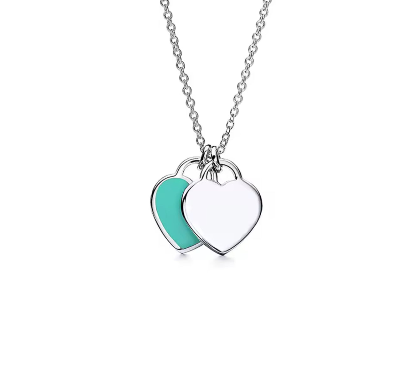The Turquoise Hearts For New York Necklace