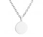 The Silver Engravable Aura Coin Necklace