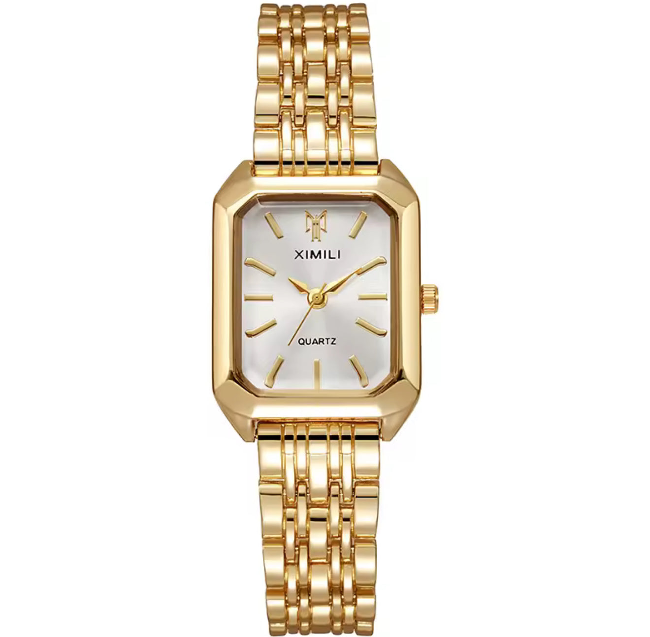 The Gold Pearly White Ximélia Quartz Watch