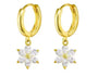 The Gold Sparkling Diamanté Daisy Flower Huggies