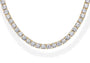 The Gold Chunky Sparkling Iris Tennis Necklace