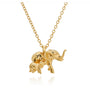 The Gold Limited Edition Mum & Me Elephant Necklace (With Signature Veva Tag)
