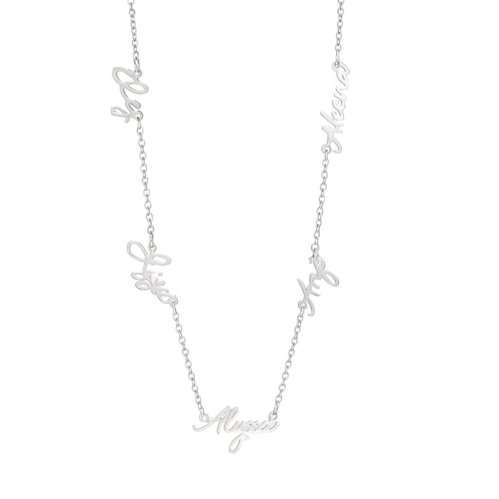 The Silver Family Names Necklace (Pre-Order)