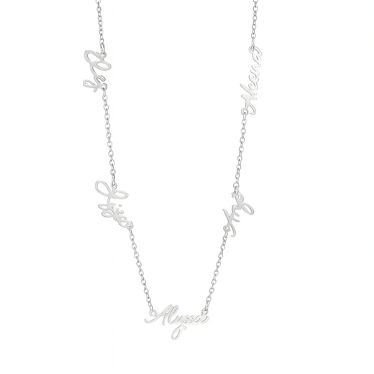 The Silver Family Names Necklace