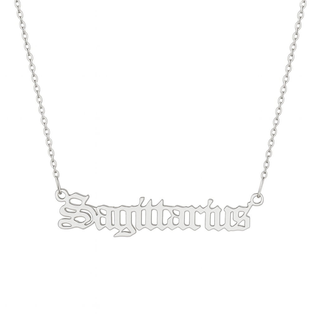 The Silver Zodiac Sign Necklace (Pre-Order)