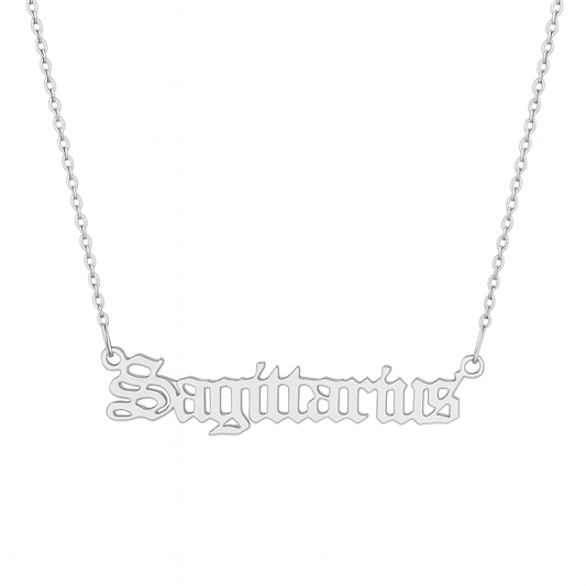 The Silver Zodiac Sign Necklace