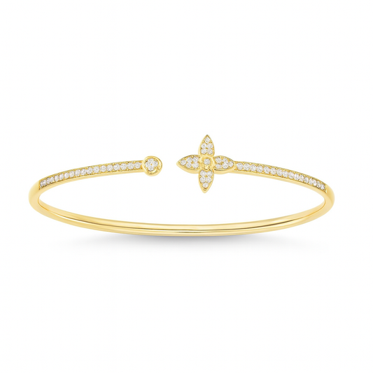 The Golden Savannah Flower Bangle