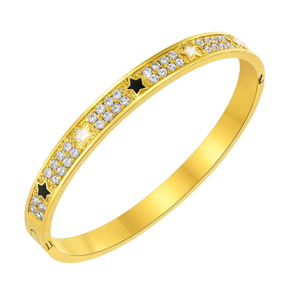 The Golden Galaxy Reach To The Stars Bangle