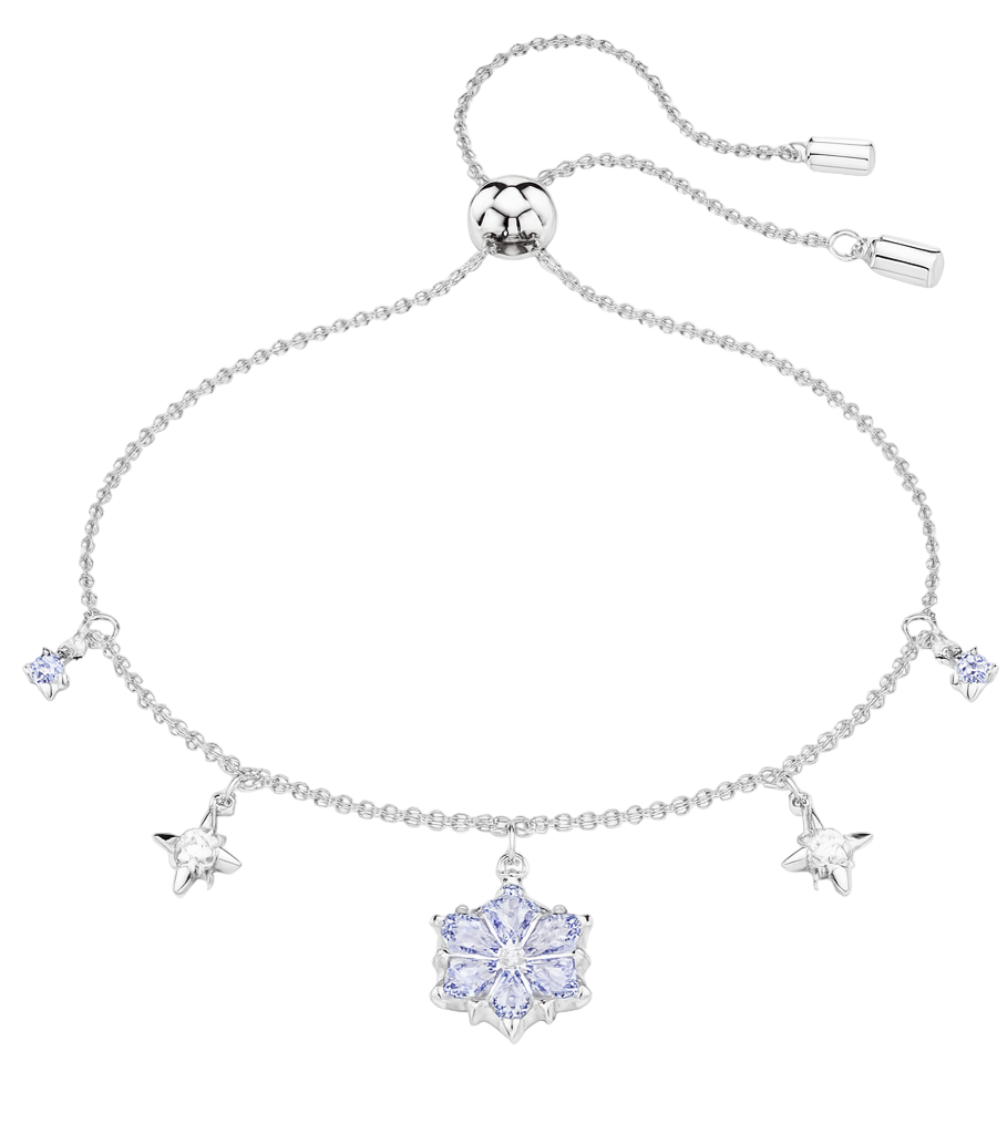 The Silver Dainty Snowlight Charm Bracelet