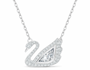 The Silver Sparkling Swan Lake Necklace