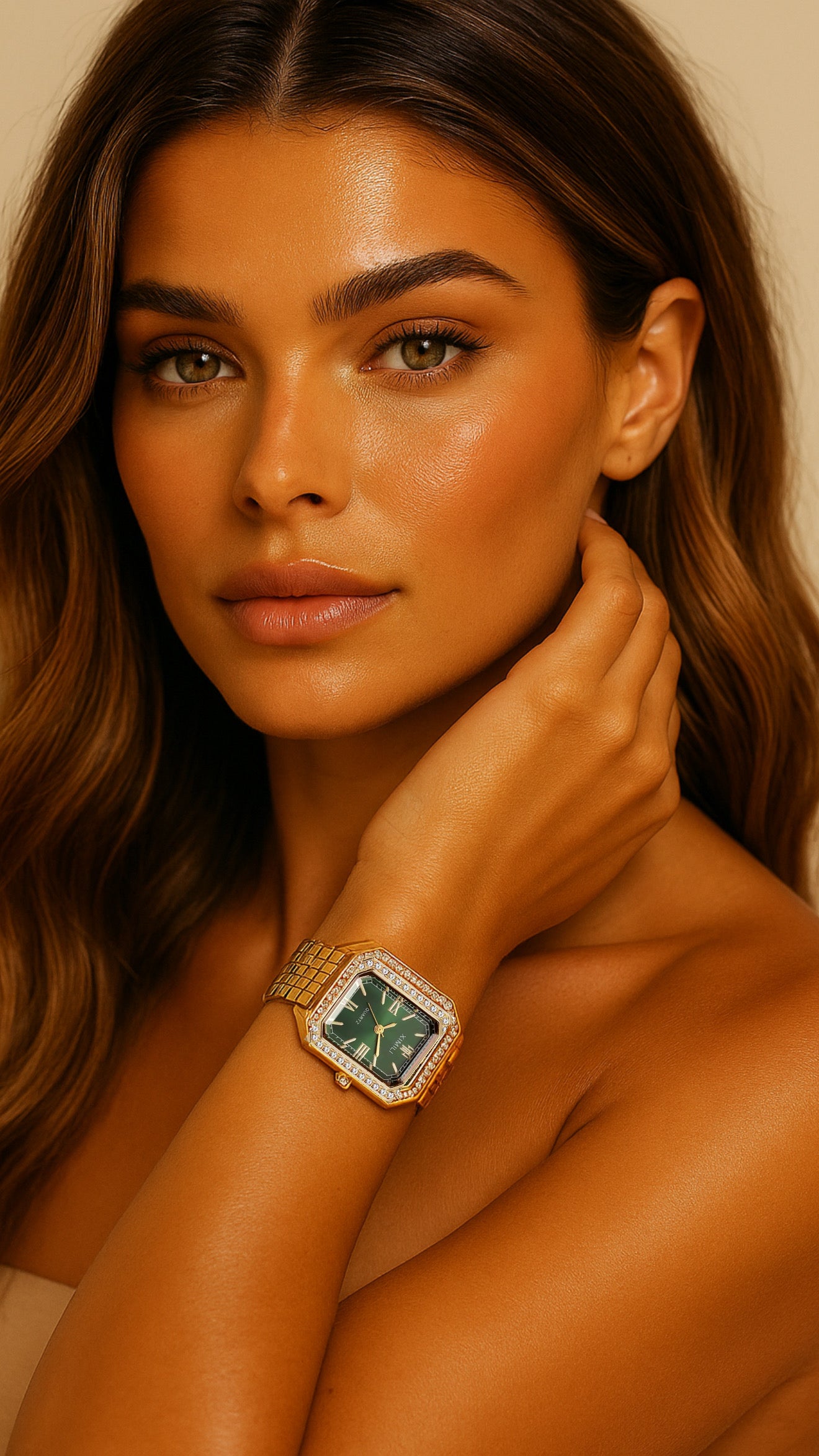The Luxe Emerald Ximélia Quartz Watch