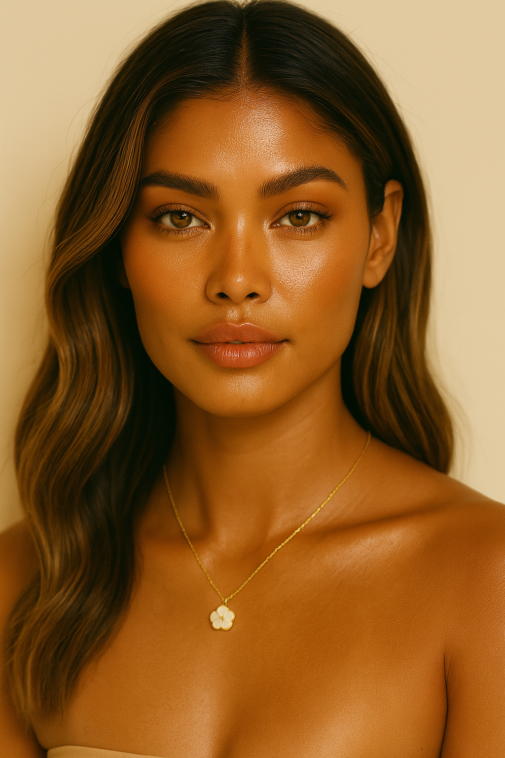 The Gold Hibiscus Étoile Luxe Necklace