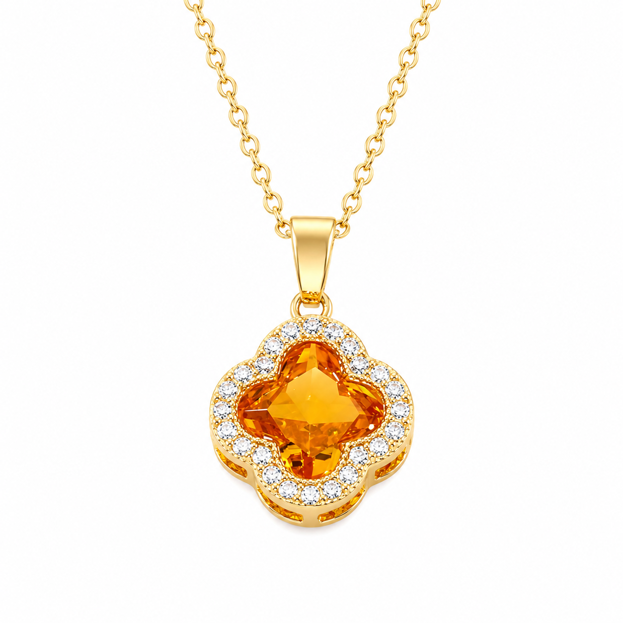 The Gold Anastasia Clover Necklace