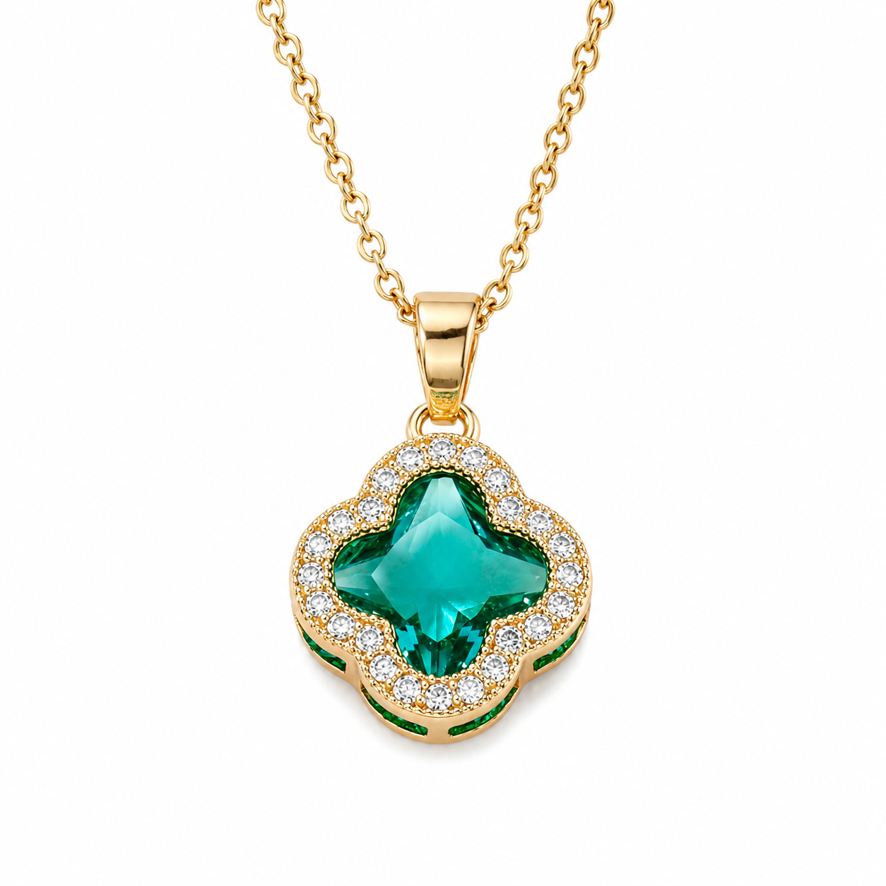 The Gold Anastasia Clover Necklace