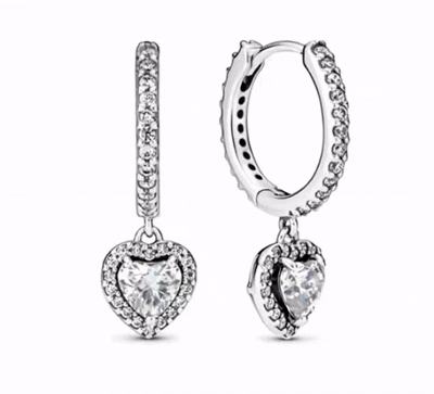 The Silver Celestial Heart Huggies
