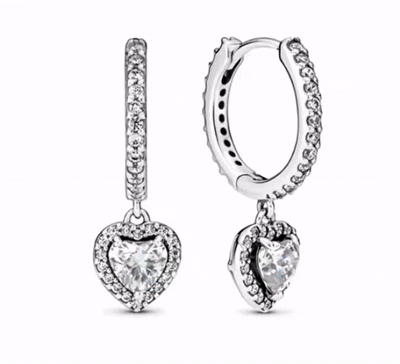The Silver Celestial Heart Huggies