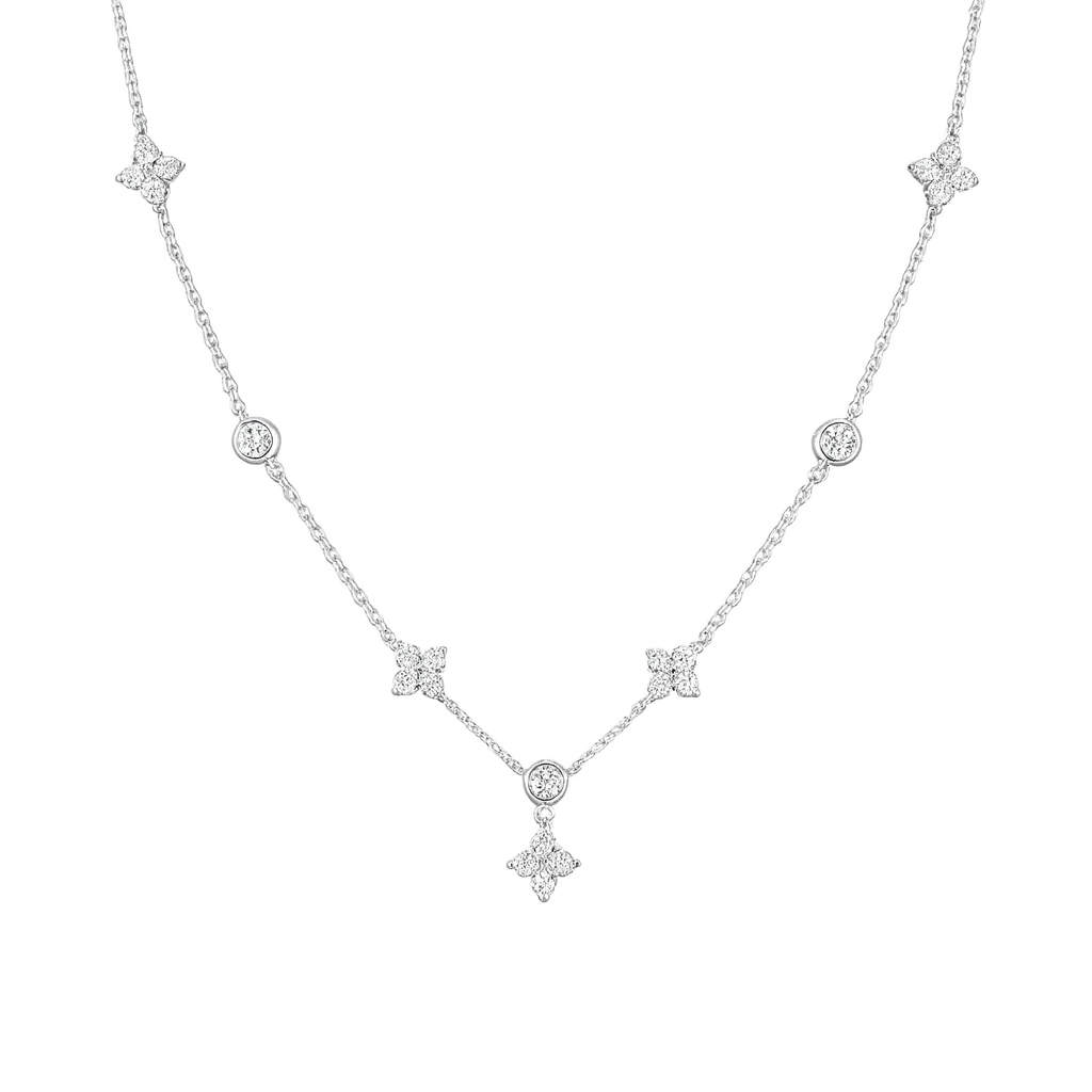 The Silver Dainty Star Wish Necklace
