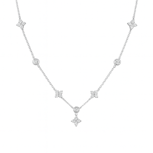 The Silver Dainty Star Wish Necklace