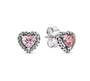 The Baby Pink Celestial Heart Stud Earrings