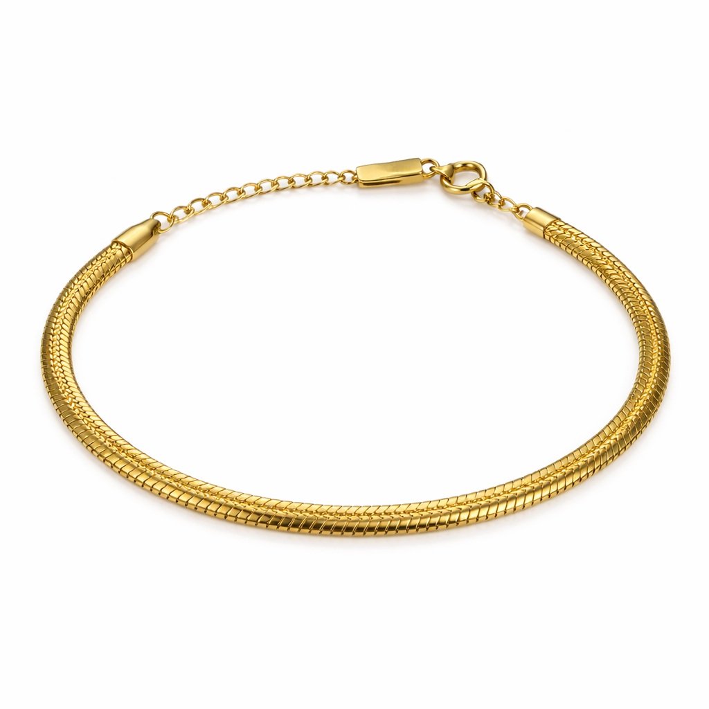 The Gold Snake Chain Bracelet