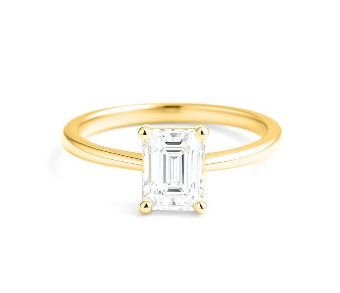 The Gold Dainty Elara Pendant Ring