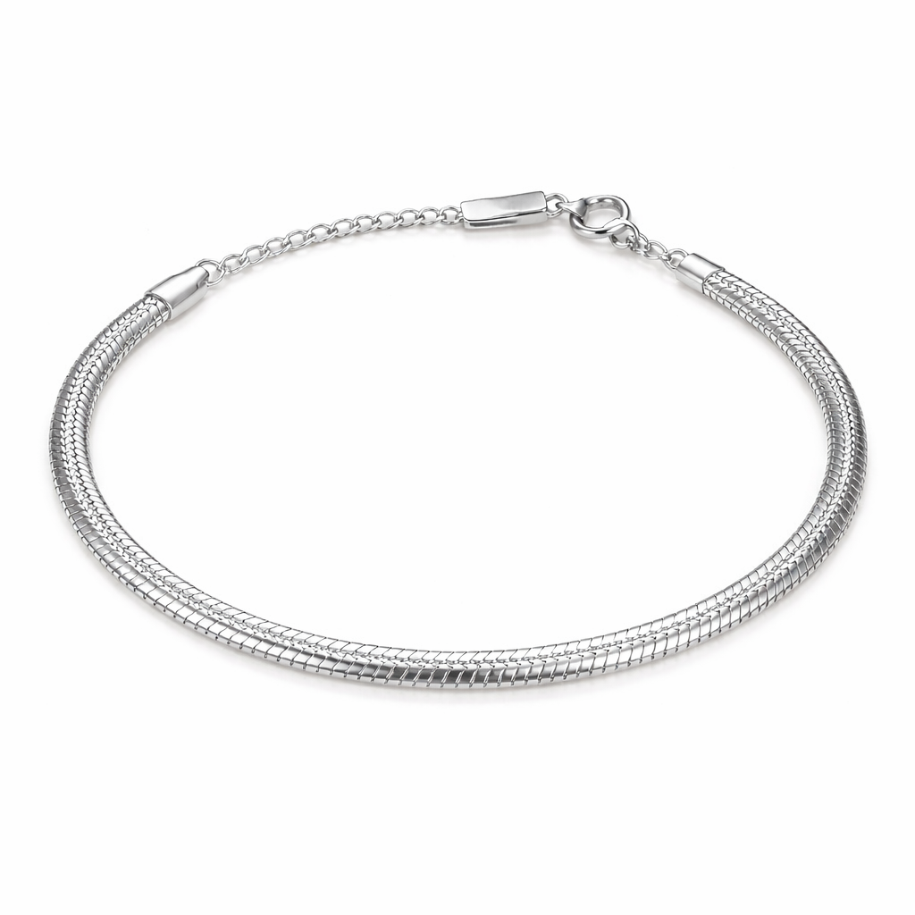 The Silver Snake Chain Bracelet
