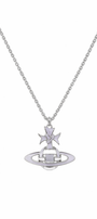 The Bubblegum Blue Saturn Planet Necklace