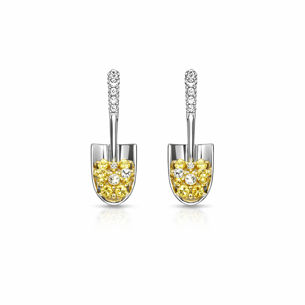 The Silver Gold Digger Studs