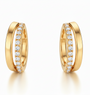 The Gold Dainty Double Hoops