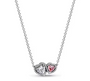 The Silver Baby Pink Amoura Duo Celestial Heart Necklace